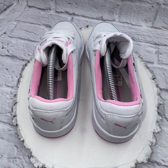 PUMA Womens Carina Street Floral Lace Up Sneakers Shoes Casual White Pink Sz 5 - Picture 8 of 14